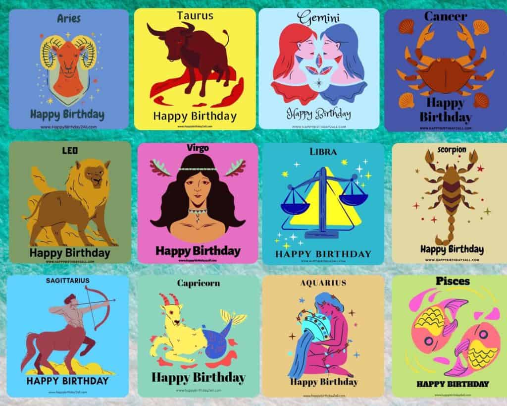 birthday zodiac signs 