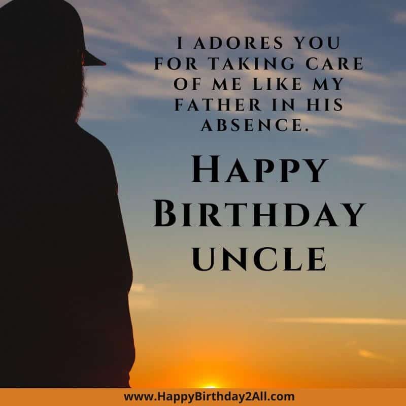 Happy Birthday message for uncle