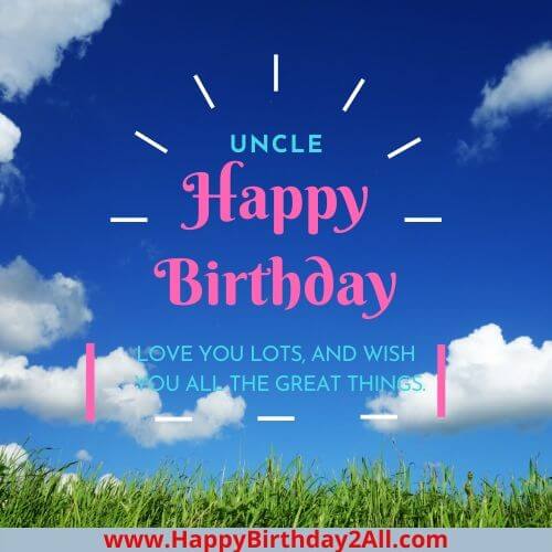 happy Birthday wish for uncle