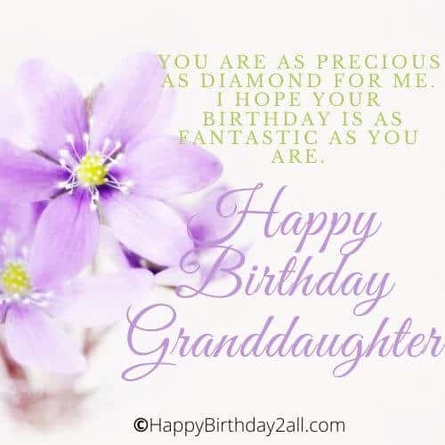 Happy Birthday lovely Granddaughter