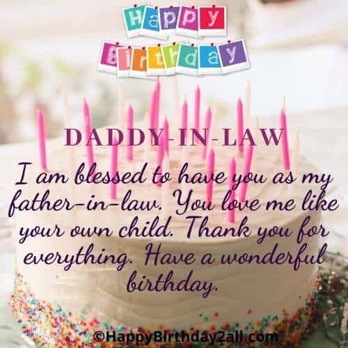 Happy birthday DADDY-IN-LAW