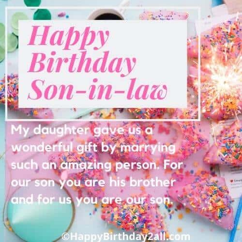 Happy Birthday Son-in-law