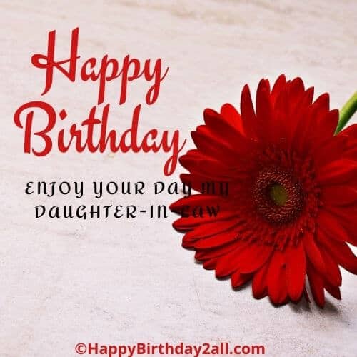 Happy Birthday wish for daughter in law