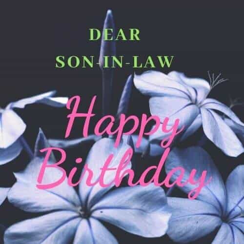 son in law birthday card