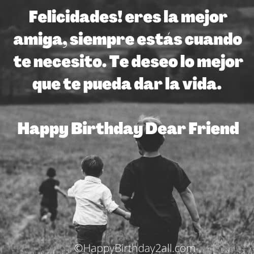birthday wish in Spanish