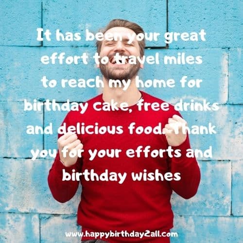 Wishes funny thanks facebook for birthday 50 Funny
