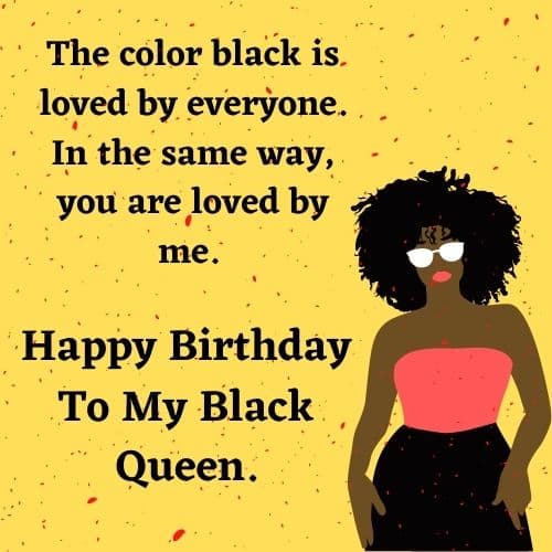 Happy Birthday To My Black Queen
