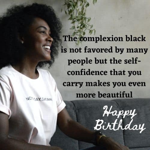 Happy Birthday black woman