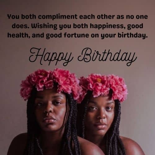 Birthday Wishes for Twins Sisters