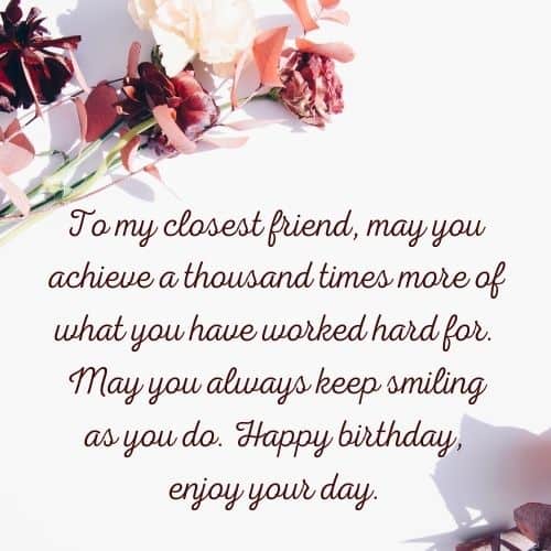 birthday prayer for close friend