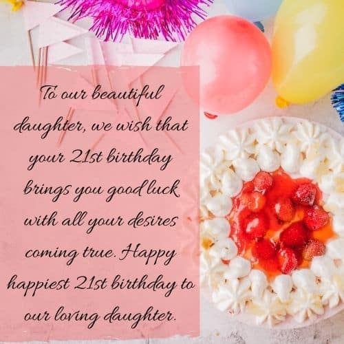 happy 21st birthday daughter