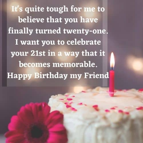happy 21st birthday message