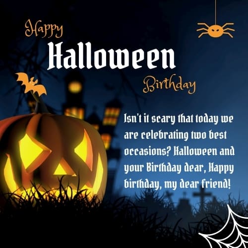 birthday messages for halloween