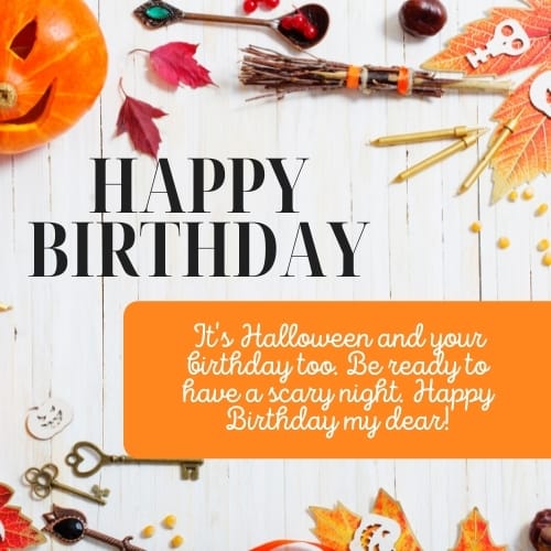 birthday wishes for halloween
