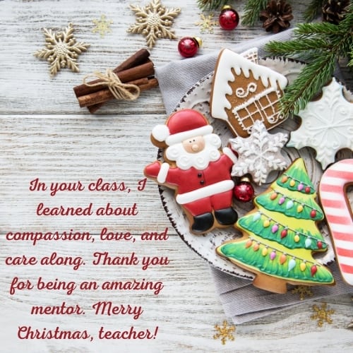 Christmas wishes for teachers