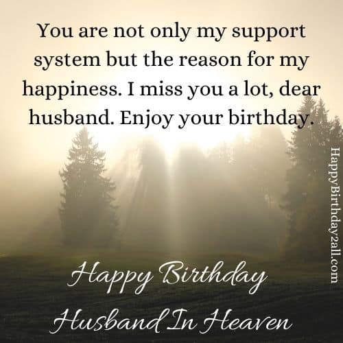 Happy Birthday Husband In Heaven