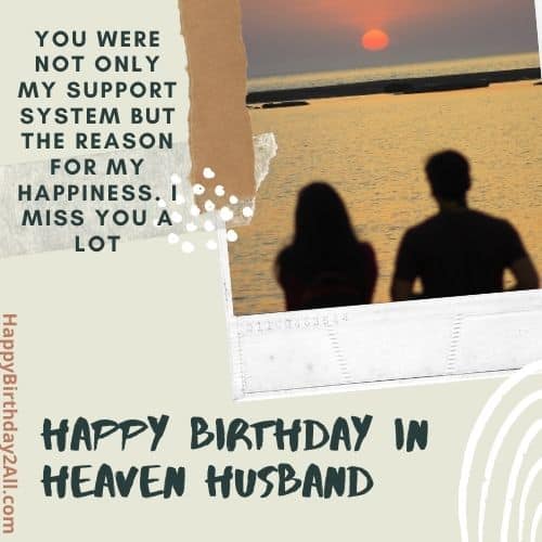 Happy Birthday In Heaven Husband