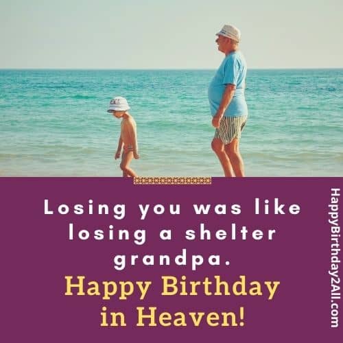 birthday wish for dead grandfather