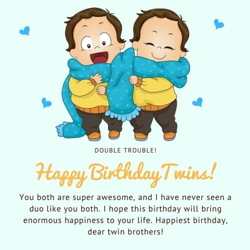 birthday wishes for twin brothers