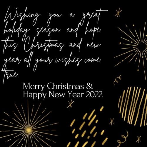 Merry Christmas and Happy New Year Wishes 2022