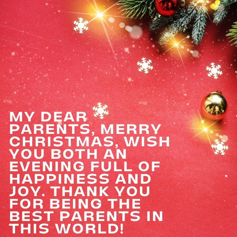 merry christmas for parents