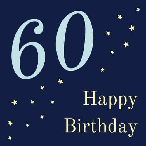 Happy 60th Birthday wishes