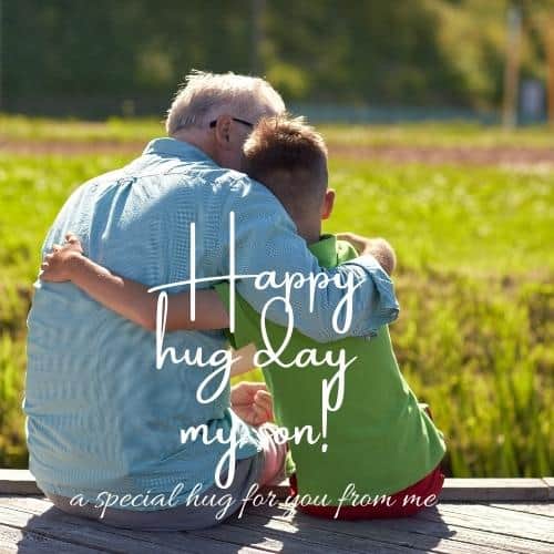 wishing a happy hug day