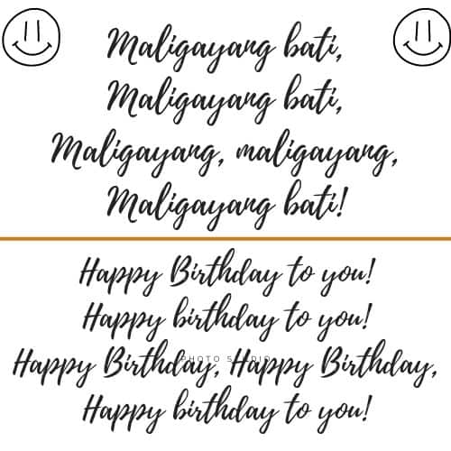 happy birthday in Tagalog language