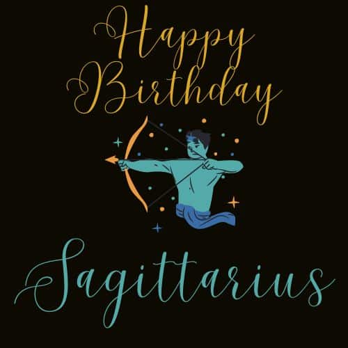 happy birthday sagittarius sign
