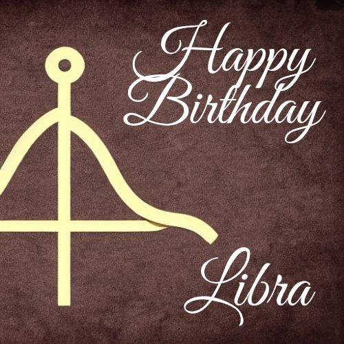 happy birthday sign Libra